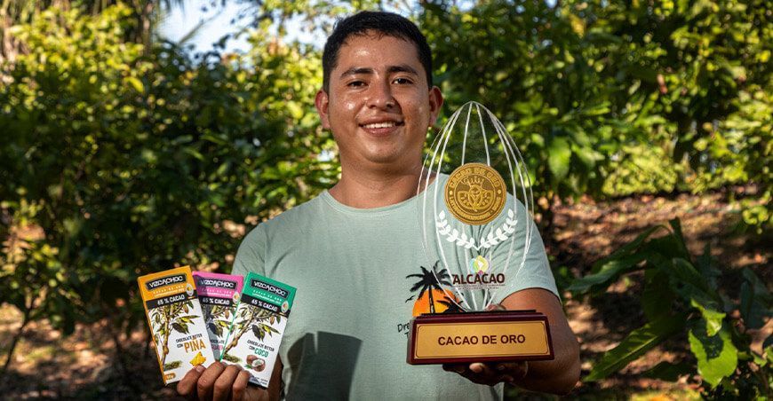 Kevin Mallma, emprendedor que transforma el Vraem con cacao de calidad chocolates Vizcachoc Vizcatán del Ene Junín
