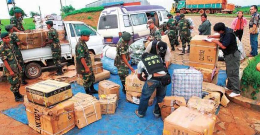 mercaderías y productos ilícitos ingresan por la frontera sur del Perú