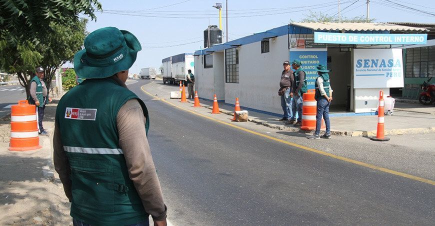 Senasa puestos de control Perú