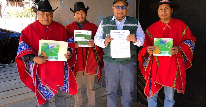 ANA Entrega licencia de uso de agua que beneficiará a 200 pobladores de Huaro en Cusco