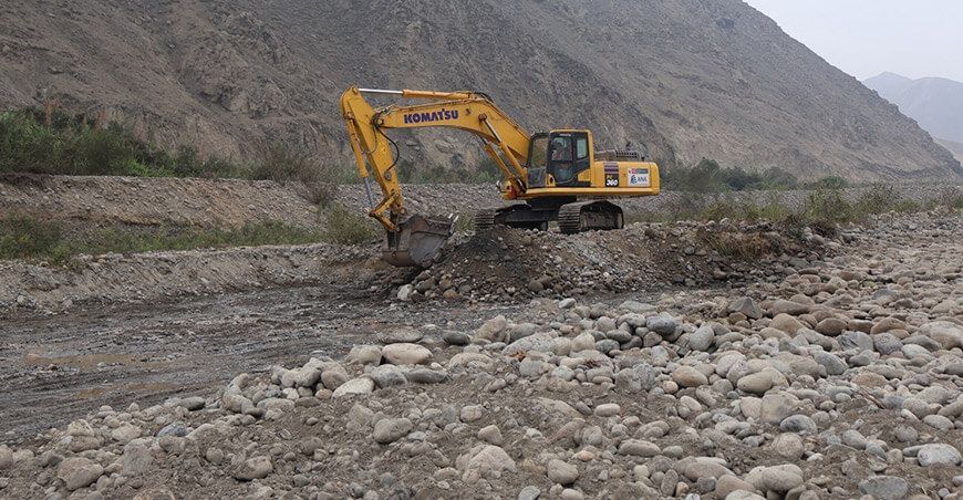 ANA inicia segunda fase de limpieza y descolmatación en 8 ríos de la región Lima Perú
