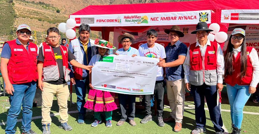 Financiamiento y asistencia técnica especializada para negocios rurales de Huaura Haku Wiñay Foncodes Perú