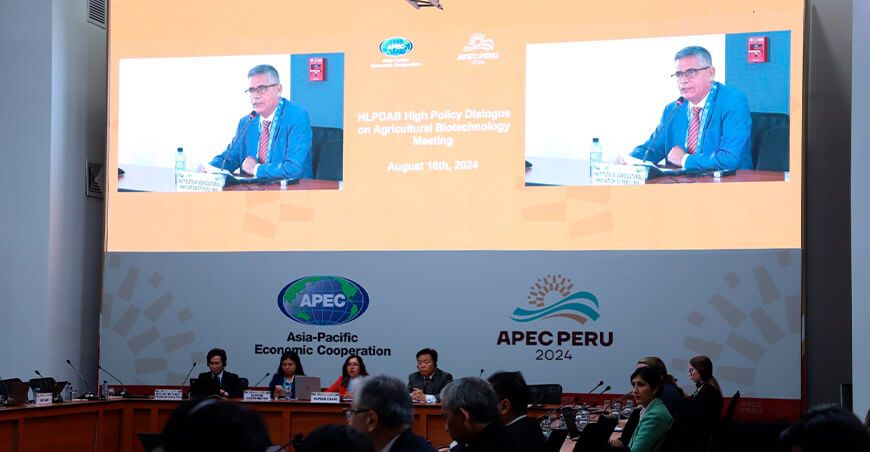 APEC Perú presidió Diálogo Político de Alto Nivel sobre Biotecnología Agrícola INIA Peru jefe Jorge Ganoza Roncal