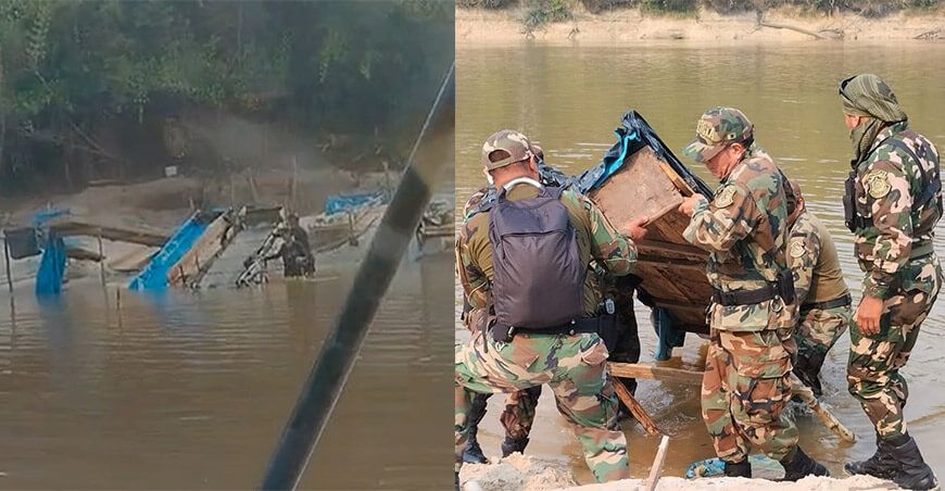 Duro golpe a la minería ilegal en la cuenca del río Nanay en Loreto Sernanp Perú
