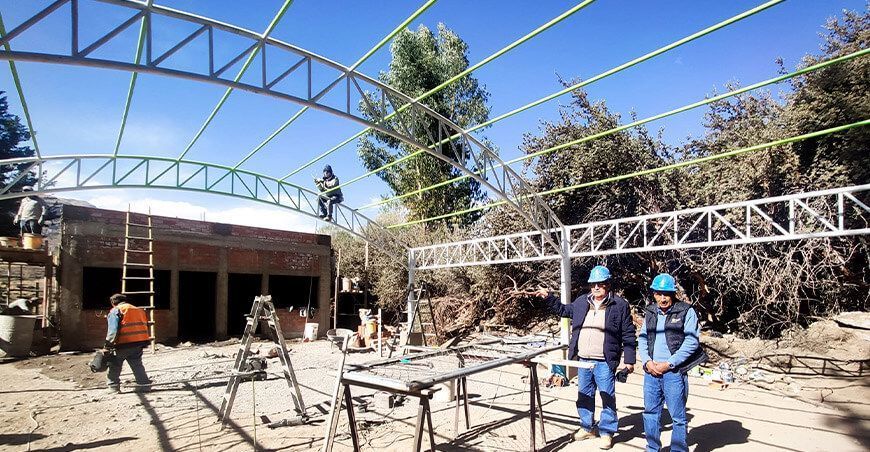 Construcción de nuevas áreas en el vivero Staff Achoma finalizará a fin de mes en Arequipa Perú
