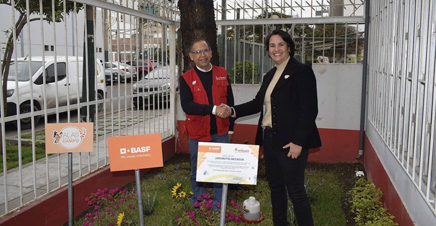 Inauguran el primer Jardín Polinizador "Alas para el Campo" en Perú para proteger la biodiversidad BASF Peruana y Aniquem