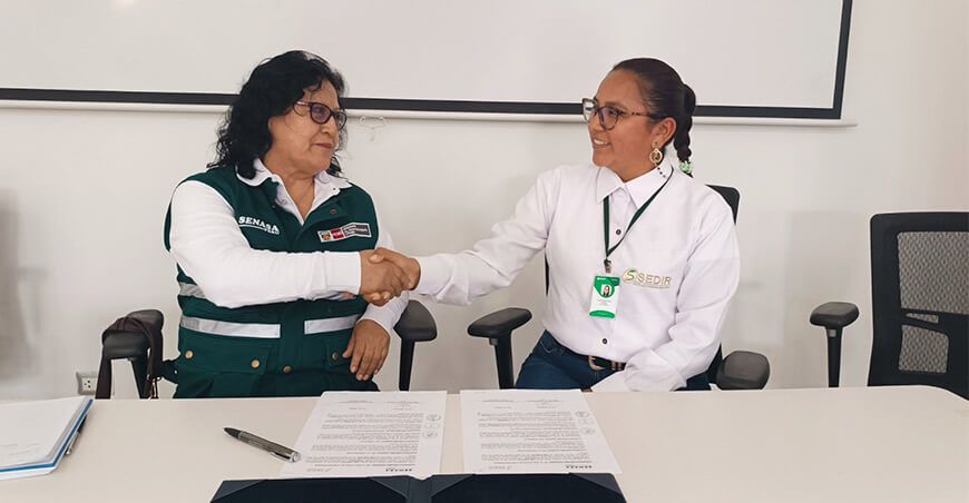 Senasa y Sedir suscribieron convenio para impulsar agricultura ecoamigable en Ancash Perú