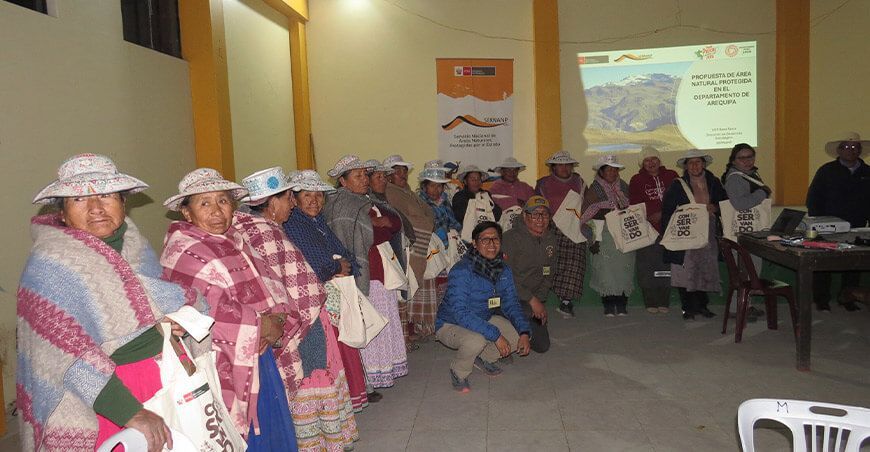 Promueven talleres informativos sobre propuesta de ANP Naciente del Amazonas en Arequipa Perú Sernanp