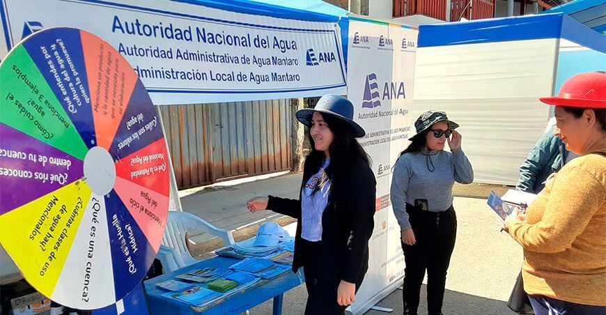 ANA promueve el cuidado del agua a usuarios del distrito de Sincos, Jauja Junín Perú