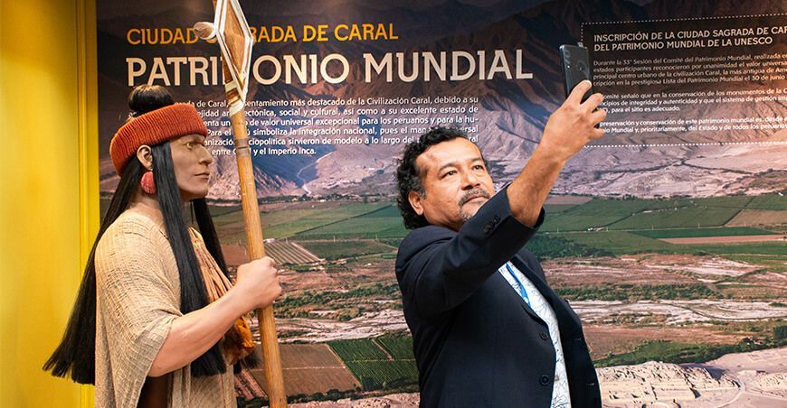 Visita la exposición museográfica de la Civilización Caral