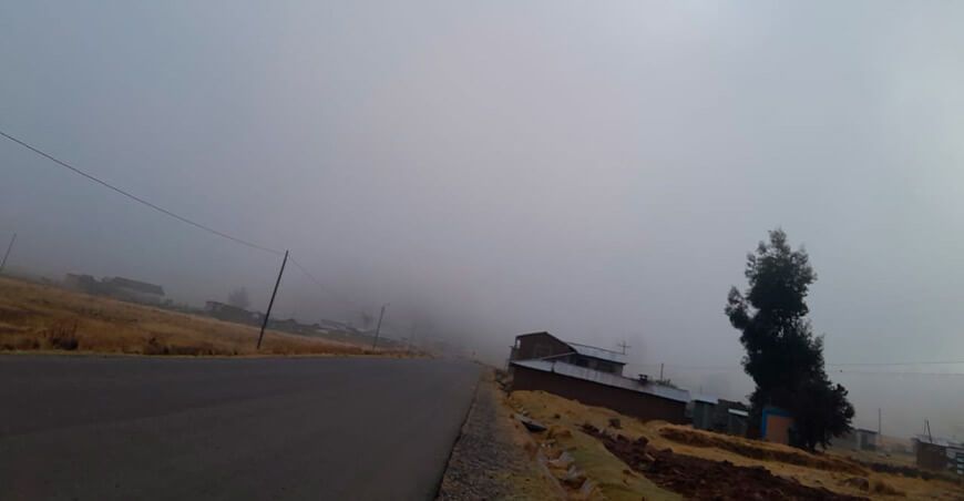 descenso temperatura friaje frío sierra sur Puno Perú Senamhi