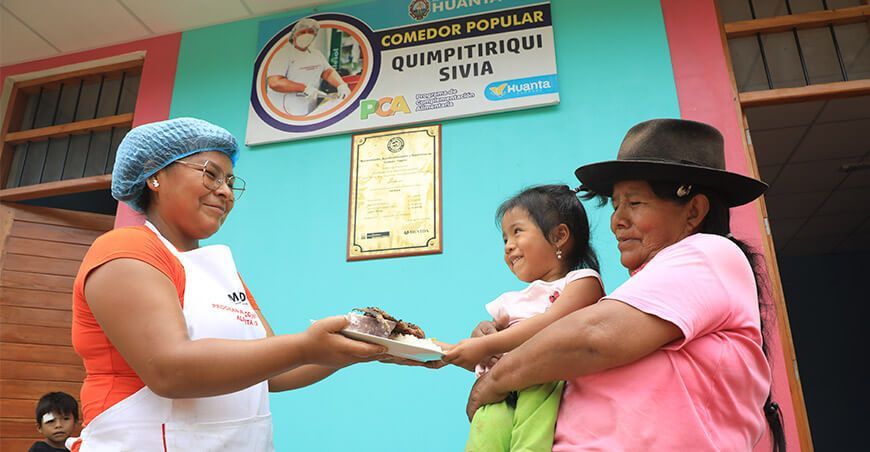 Devida renovó comedor popular en Sivia en beneficio de 100 personas Ayacucho Perú