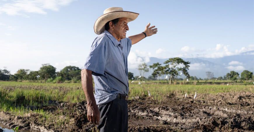productor sistema de riego Perú