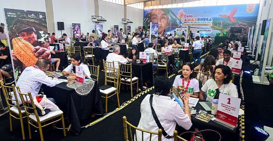 Organizaciones de productores logran intenciones de venta  en Expoamazónica Perú