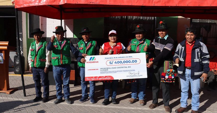 GORE Moquegua destina S/400 000 para elaborar expediente técnico de canal de conducción en Lloque
