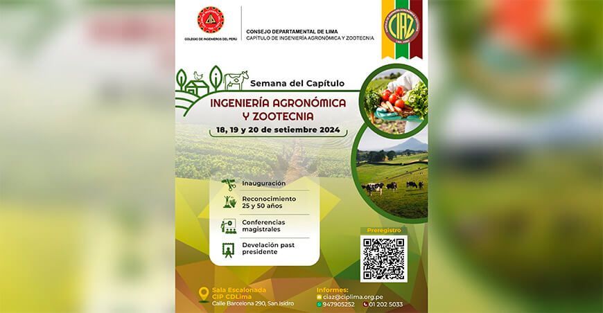 Semana del Capítulo de Ingeniería Agronómica y Zootecnia