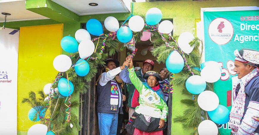 Inauguraron oficina agraria en Ccasapata para fortalecer asistencia técnica Huancavelica Perú