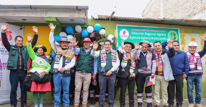 Inauguraron oficina agraria en Ccasapata para fortalecer asistencia técnica Huancavelica Perú