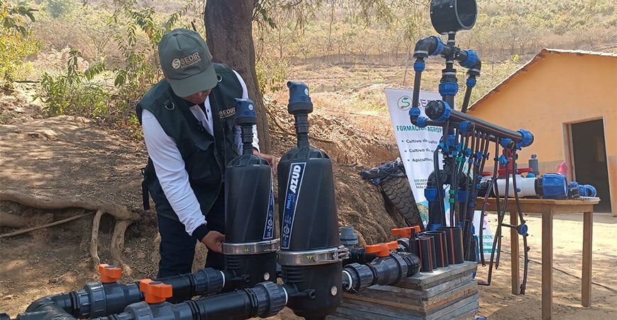 Capacitan a productores del valle de Nepeña en riego tecnificado Ancash Sedir Perú