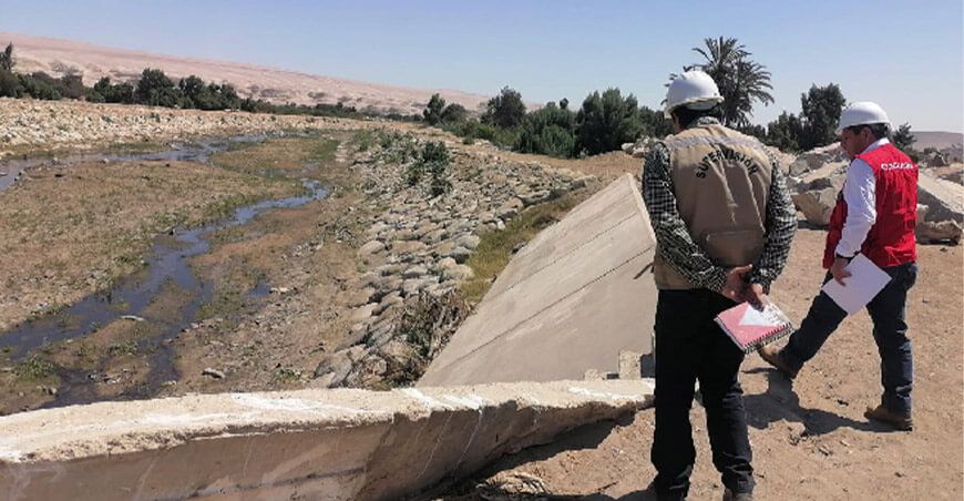 Alertan sobre trabajos suspendidos y deficiencias en la obra de protección contra desbordes del río Ica