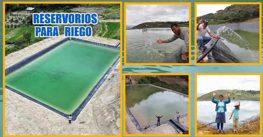 Reservorios para el campesinado en Cajamarca siembra y cosecha de agua Perú