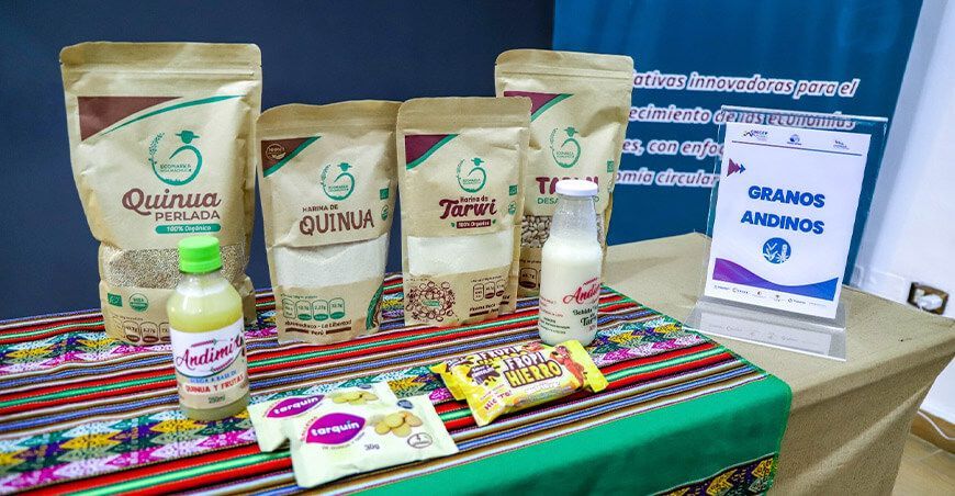 Organizan feria de productos innovadores de la pequeña agricultura familiar quinua con valor agregado Cedepas Perú