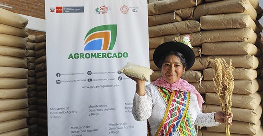 Productores de Apurímac envían 20 toneladas de quinua a Italia