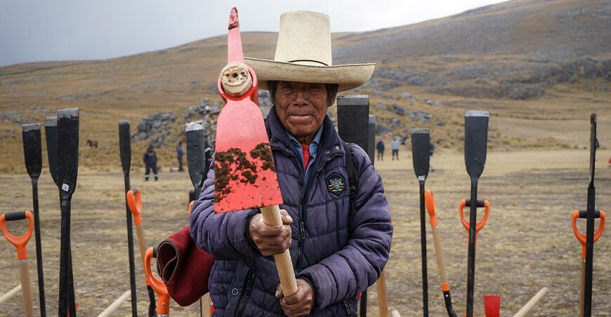 campaña de reforestación Chetilla Cajamarca Perú