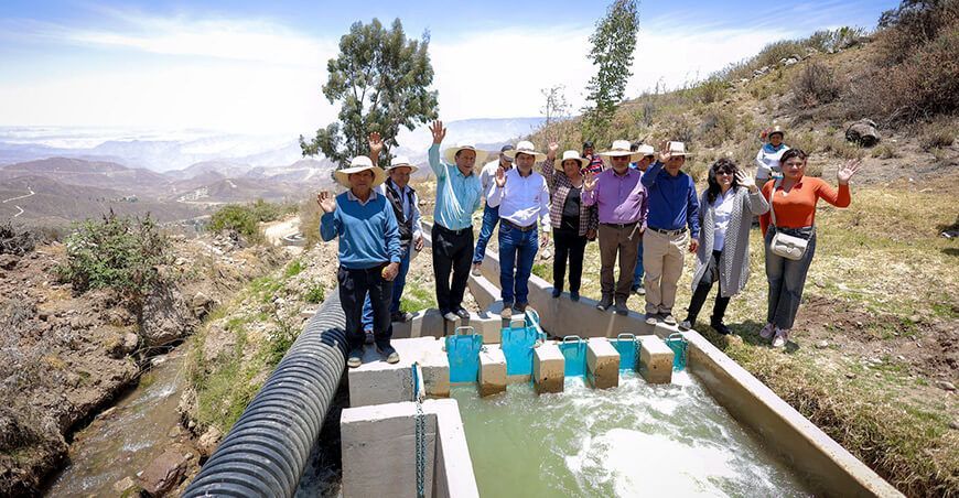 Canal de riego beneficiará a 1500 productores de Yanaquihua GORE Arequipa Perú