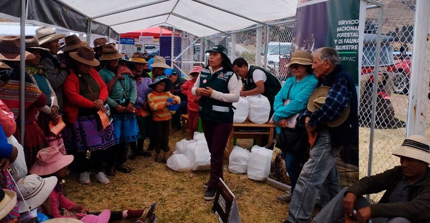 Serfor brindó charlas en quechua a comunidades rurales para prevenir incendios forestales en Apurímac Perú