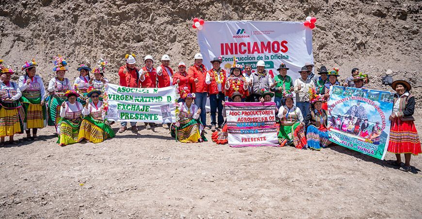 Inician construcción de agencia agraria en Yunga Moquegua Perú