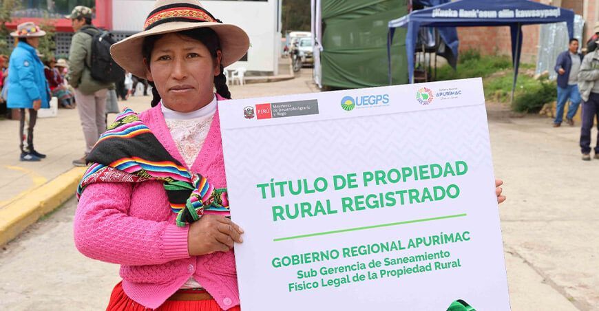 Midagri entregará 120 000 títulos de propiedad rural a nivel nacional en 2025