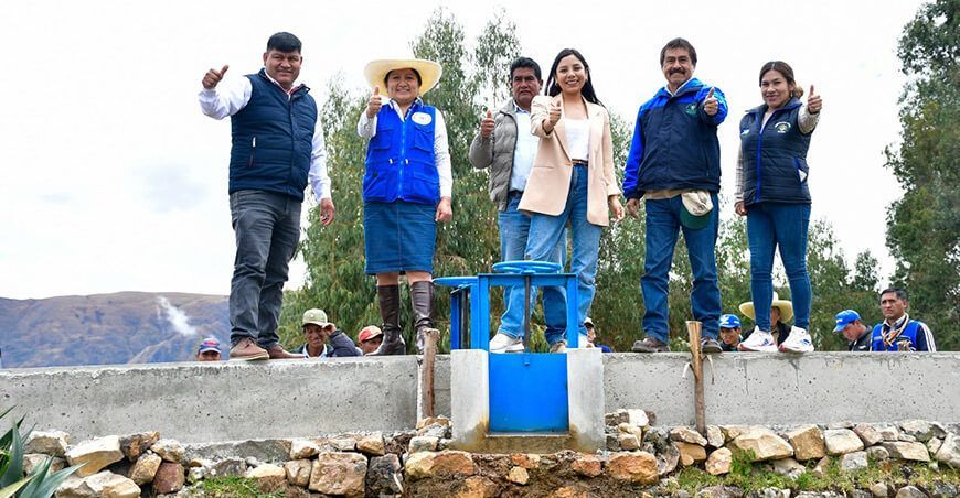 Inauguran canal de riego que beneficiará a más de 300 habitantes en Sarín La Libertad Perú
