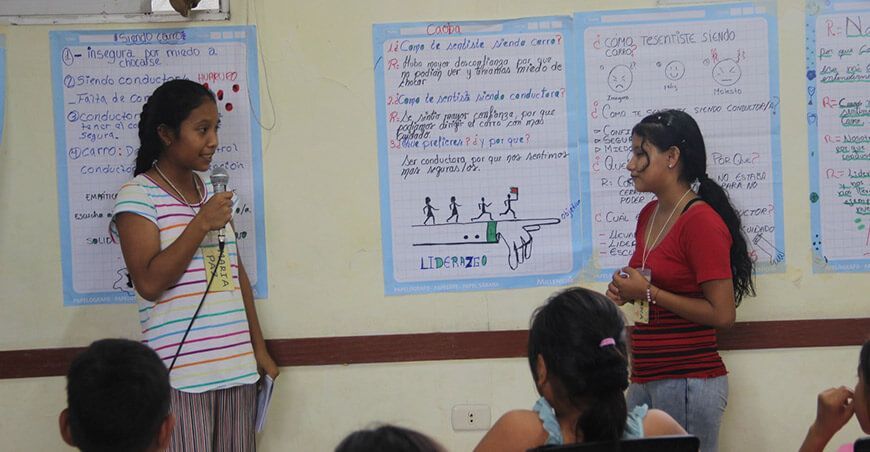 Infant trabaja con más de 100 niñas y jóvenes madres para impulsar su empoderamiento y desarrollo personal Iquitos Loreto Perú