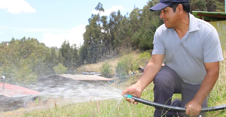 Rehabilitan sistema de riego tecnificado del río Porcón - Tuyoloma de Cajamarca Perú