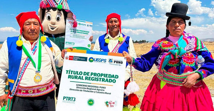 Midagti entrega de títulos de propiedad rural Perú