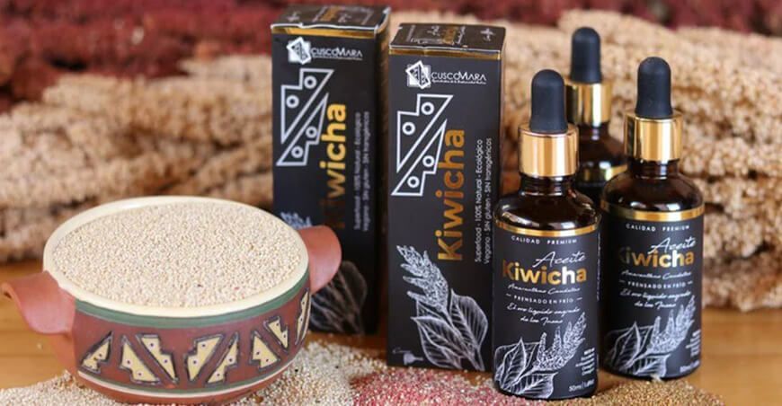 aceite de kiwicha desarrollado por la empresa Cusco Mara Perú