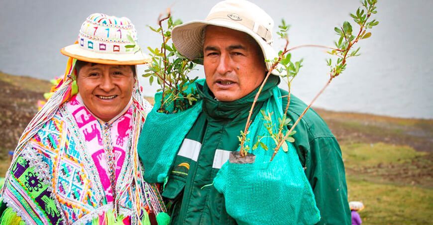 Agro Rural inició campaña forestal Calca Cusco Perú