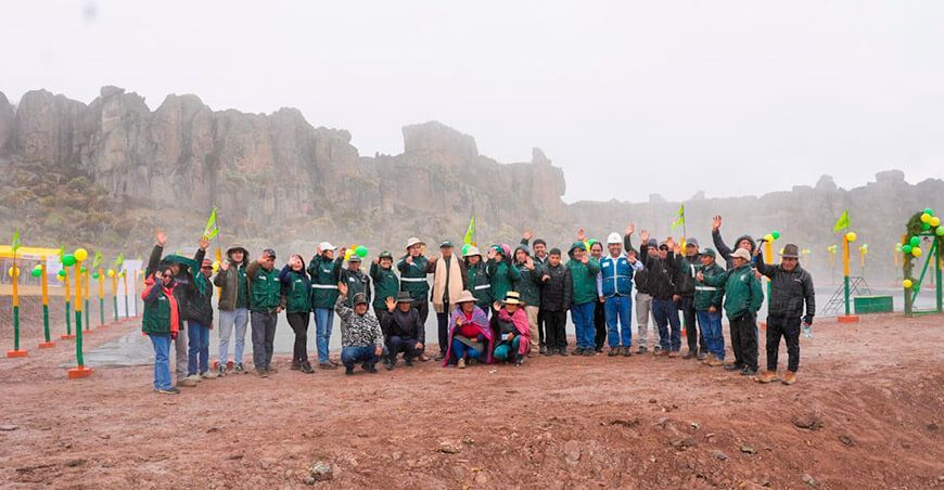 Agro Rural finalizó la construcción de 8 reservorios para la cosecha de agua de lluvia Ancash Perú