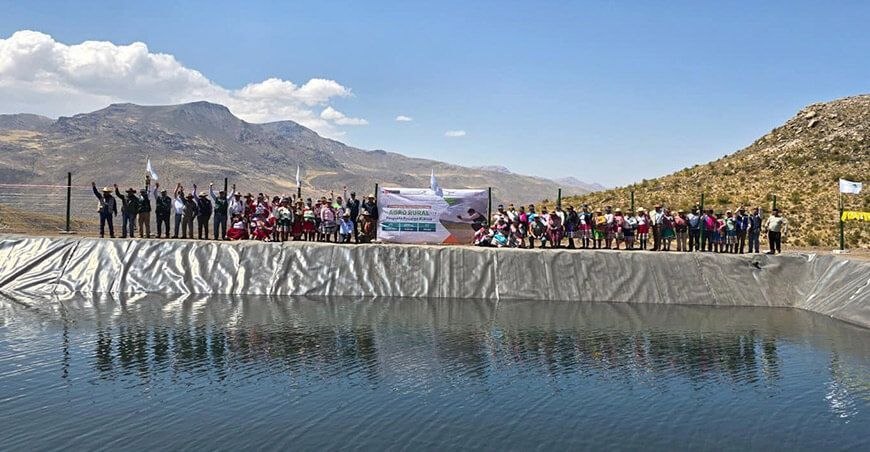 Inauguraron reservorio Mia Mia Arequipa Perú