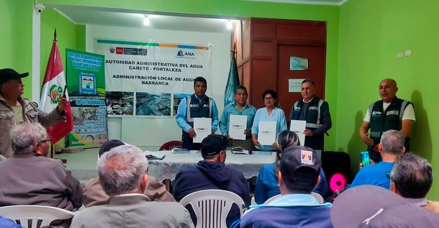 ANA garantiza suministro de agua para más de 700 agricultores de Supe Lima Perú