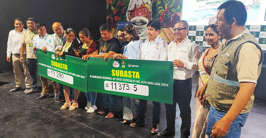 Café del desarrollo alternativo logró precio récord en subasta de mejores cafés del Alto Huallaga