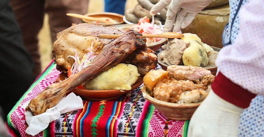 carne de llama en la gastronomía Andina Perú