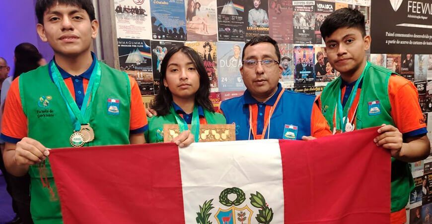 Club de Ciencia de La Libertad Perú se llevó primer puesto en importante feria de Brasil
