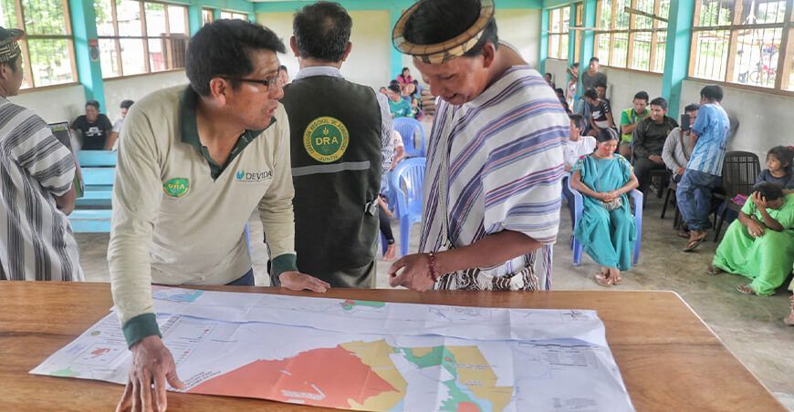 Devida fortalece trabajos de georreferenciación de territorios indígenas de Junín Perú