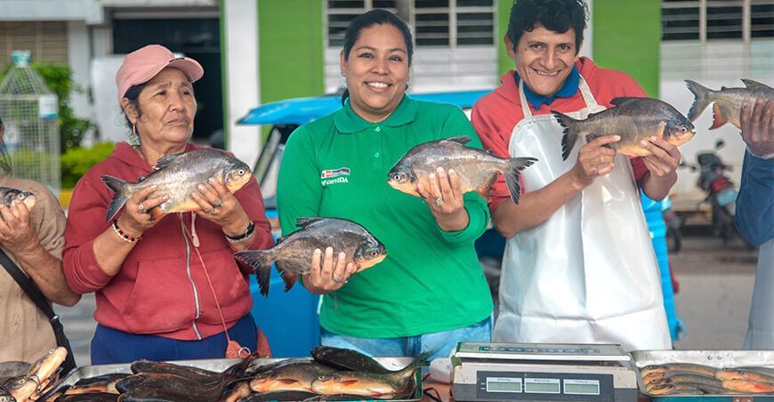 piscicultores vendieron pescados amazónicos Vraem Devida Perú