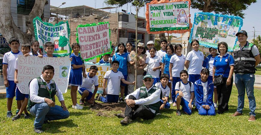 Serfor cerró Semana Forestal con actividades ambientales para escolares en Casma Áncash Perú