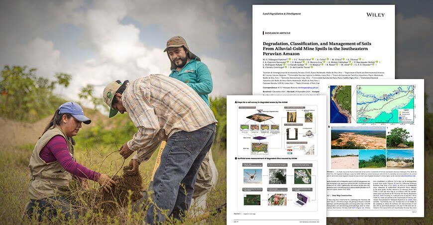 Publican artículo científico sobre los impactos en el suelo de áreas degradadas en Madre de Dios Perú