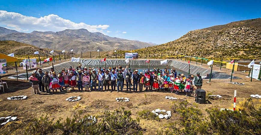 Inauguraron reservorio Mia Mia Arequipa Perú