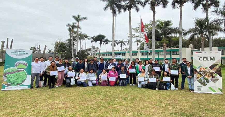 INIA capacitó a productores de 10 regiones en metodologías de agricultura hidropónica Perú